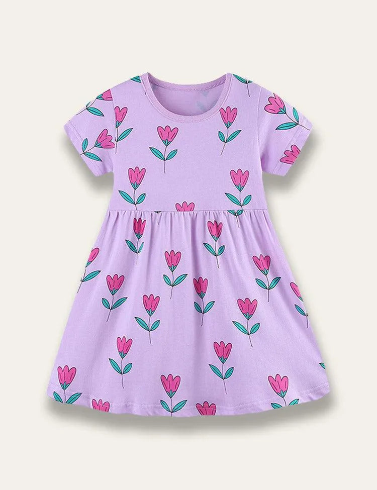 Lovely Floral Print Dress - Mini Taylor