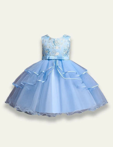 Mesh Embroidery Party Dress - Mini Taylor