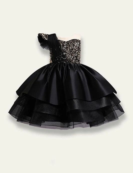 Mesh Sequin Party Dress - Mini Taylor