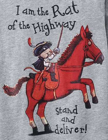 Mouse Horse Printed Long-Sleeved T-shirt - Mini Taylor