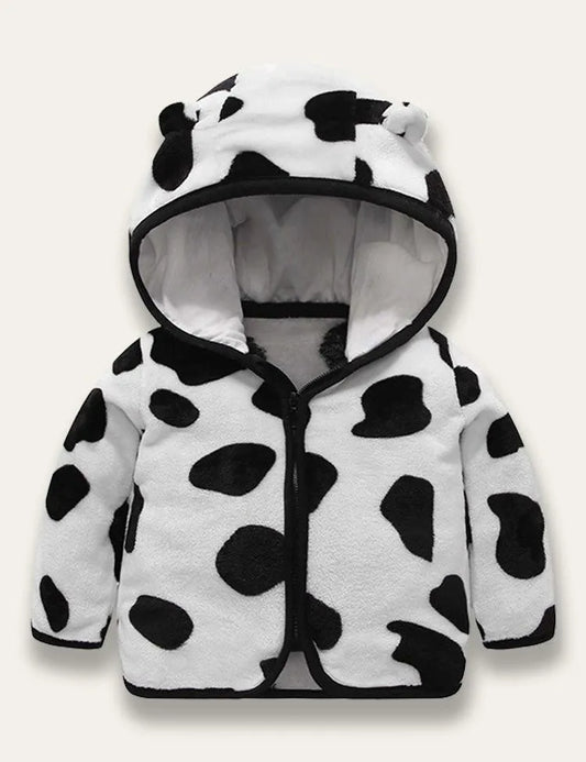 Multicolor Coral Fleece Coat - Mini Taylor