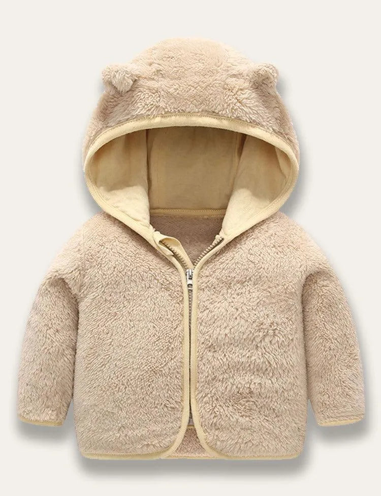 Multicolor Coral Fleece Coat - Mini Taylor