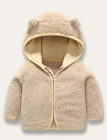 Multicolor Coral Fleece Coat - Mini Taylor