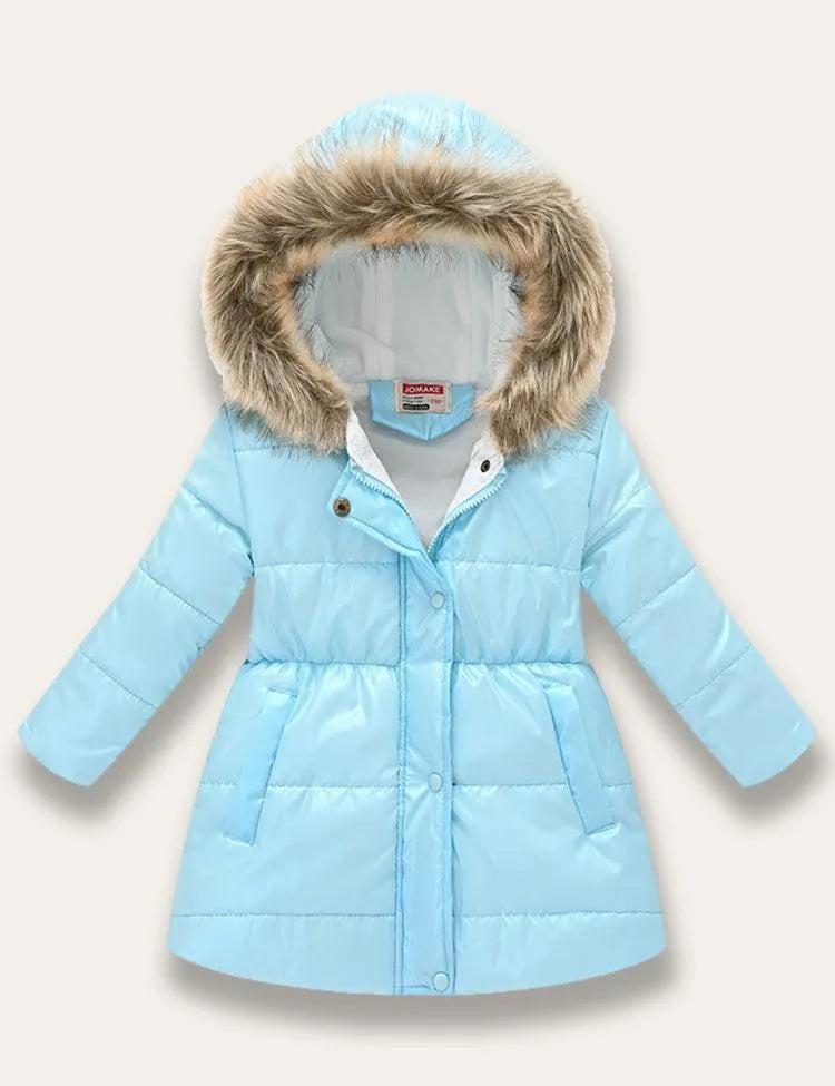 Multicolor Glossy Printed Cotton Coat - Mini Taylor