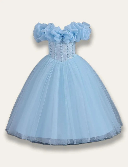 One-shoulder Tulle Princess Party Dress - Mini Taylor