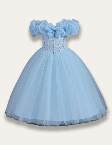 One-shoulder Tulle Princess Party Dress - Mini Taylor