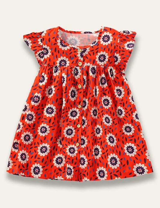 Passion Floral Print Dress - Mini Taylor