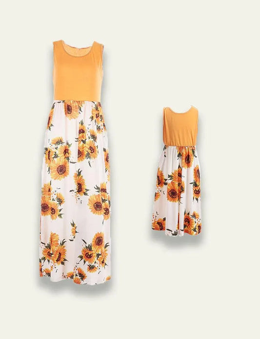 Patchwork Vest Family Matching Dress - Mini Taylor