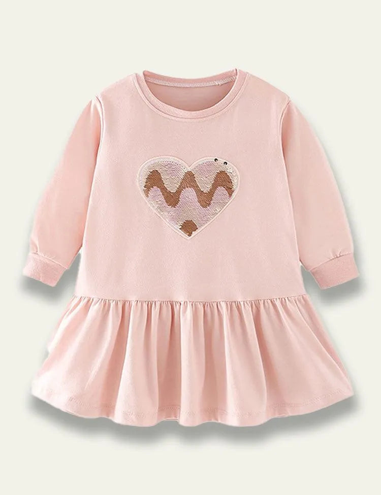 Pink Heart Princess Dress - Mini Taylor