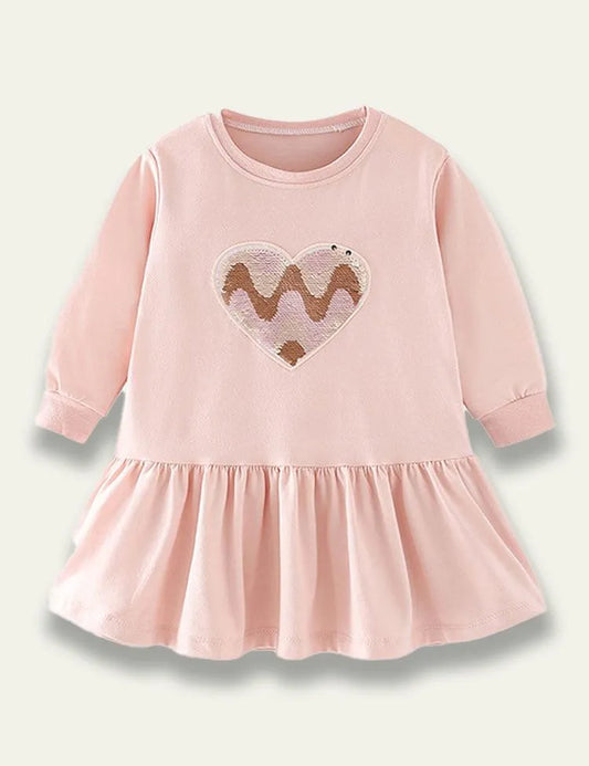 Pink Heart Princess Dress - Mini Taylor