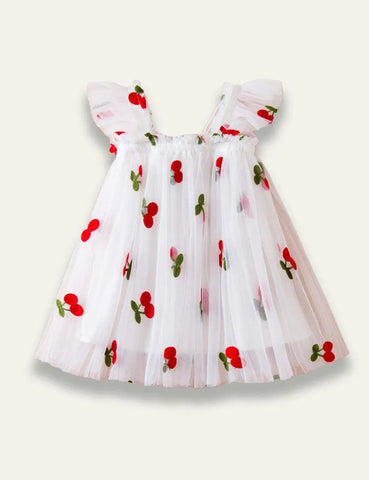 Polka Dot Gauze Party Dress - Mini Taylor