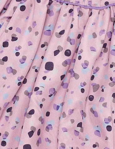 Polka Dot Printed Long-Sleeved Dress - Mini Taylor