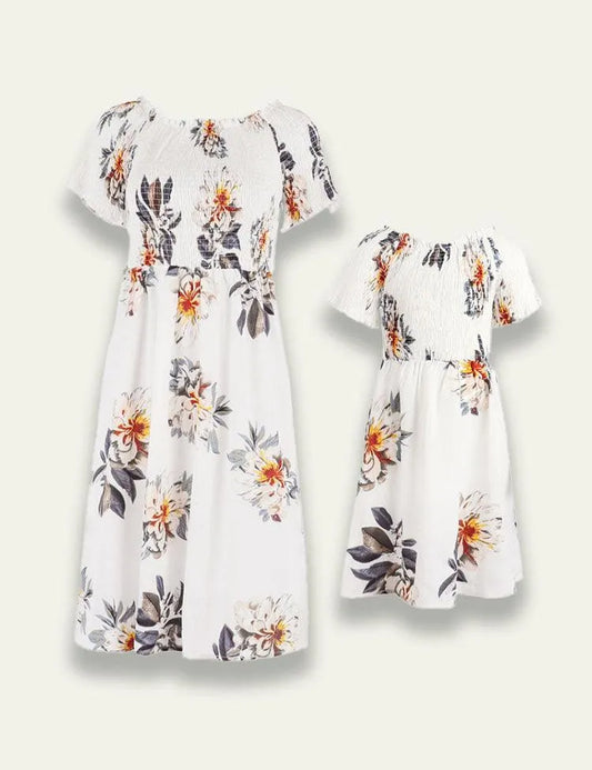 Printed One Shoulder Family Matching Dress - Mini Taylor