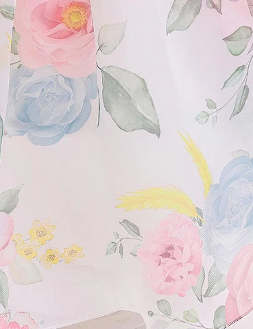Puff Sleeve Floral Mesh Party Dress - Mini Taylor