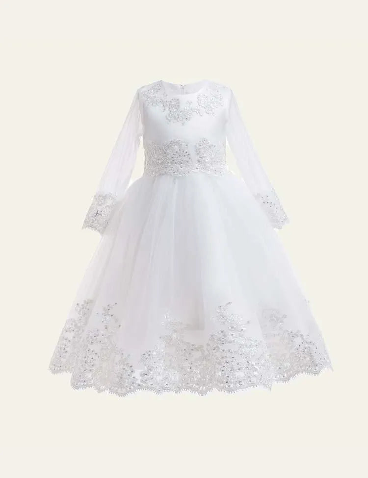 Pure Color Sequins Mesh Party Dress - Mini Taylor