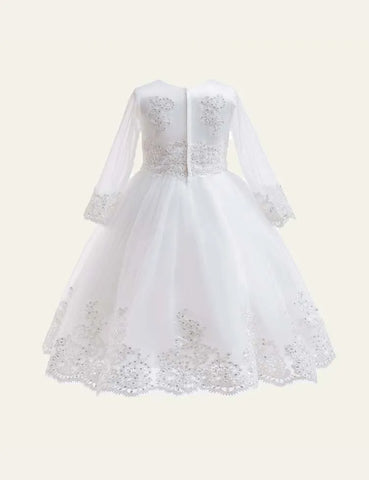 Pure Color Sequins Mesh Party Dress - Mini Taylor
