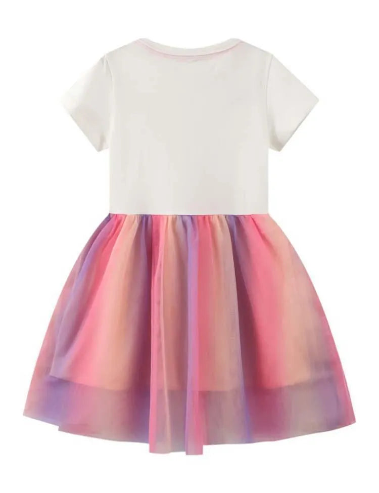 Rabbit Print Short Sleeve Dress - Mini Taylor