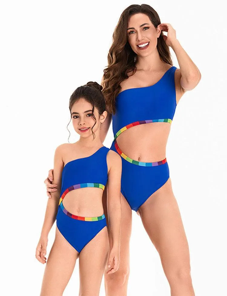 Rainbow One-piece Family Matching Swim Suit - Mini Taylor