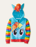 Rainbow Unicorn Wings Hooded Zip Jacket - Mini Taylor