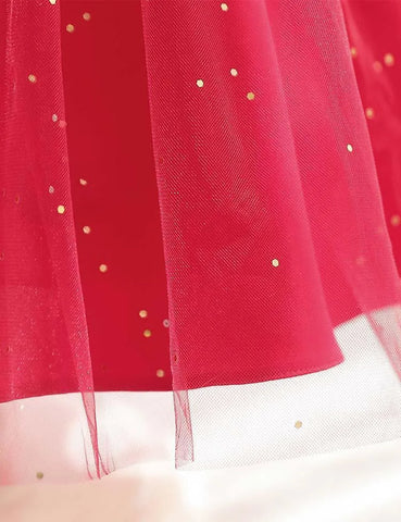 Red Mesh Party Dress - Mini Taylor