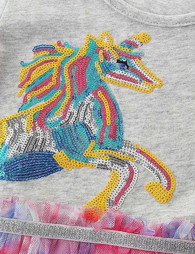 Sequined Unicorn Tulle Dress - Mini Taylor