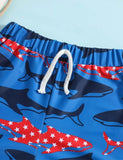 Shark Full Printed Swimming Shorts - Mini Taylor