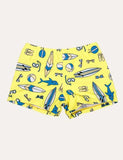 Badeshorts mit Hai-Print