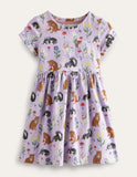Short-sleeved Fun Jersey Dress - Mini Taylor