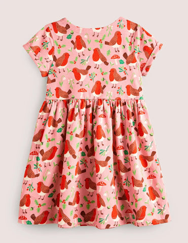 Short-sleeved Fun Jersey Dress - Mini Taylor