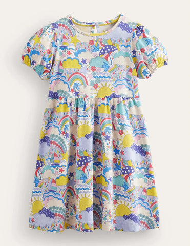 Short-sleeved Fun Jersey Dress - Mini Taylor