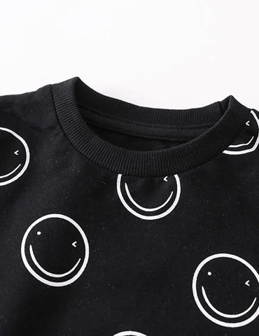 Smiley Printed Sweatshirt - Mini Taylor