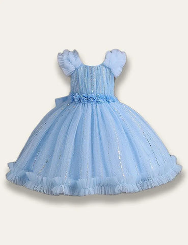 Sparkling Floral Princess Party Dress - Mini Taylor