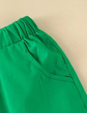 St. Patrick's Day Four Leaf Clover Shirt Set - Mini Taylor