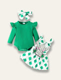 St.Patrick's Day Romper+Elephant Strap Dress - Mini Taylor