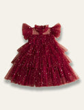 Star Sequin Fluffy Tulle Princess Party Dress - Mini Taylor
