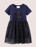 Star Sequin Mesh Dress - Mini Taylor