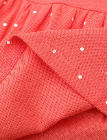 Strawberry Embroidered Polka Dot Long Sleeve Dress - Mini Taylor