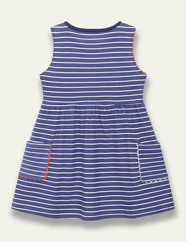 Stripe Sleeveless Pocket Dress - Mini Taylor