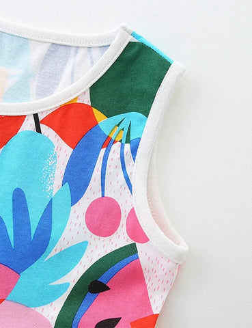 Summer Watermelon Sleeveless Dress - Mini Taylor
