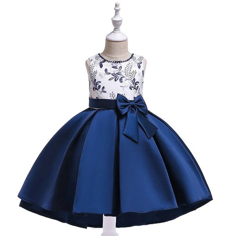 Tail Embroidered Bow Party Dress - Mini Taylor
