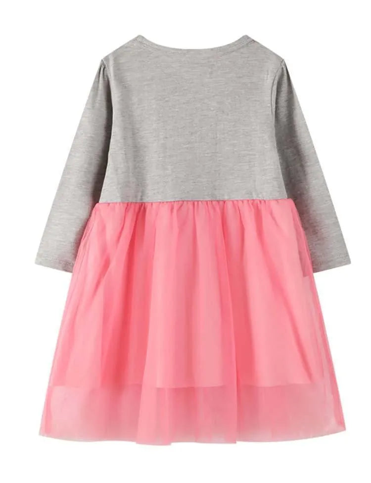 Unicorn Embroidered Long Sleeve Dress - Mini Taylor