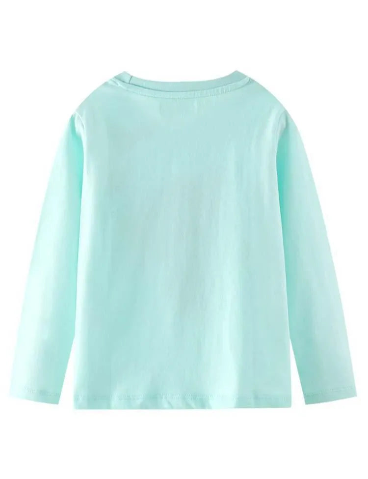 Unicorn Embroidered Long-Sleeved Bottoming Shirt - Mini Taylor