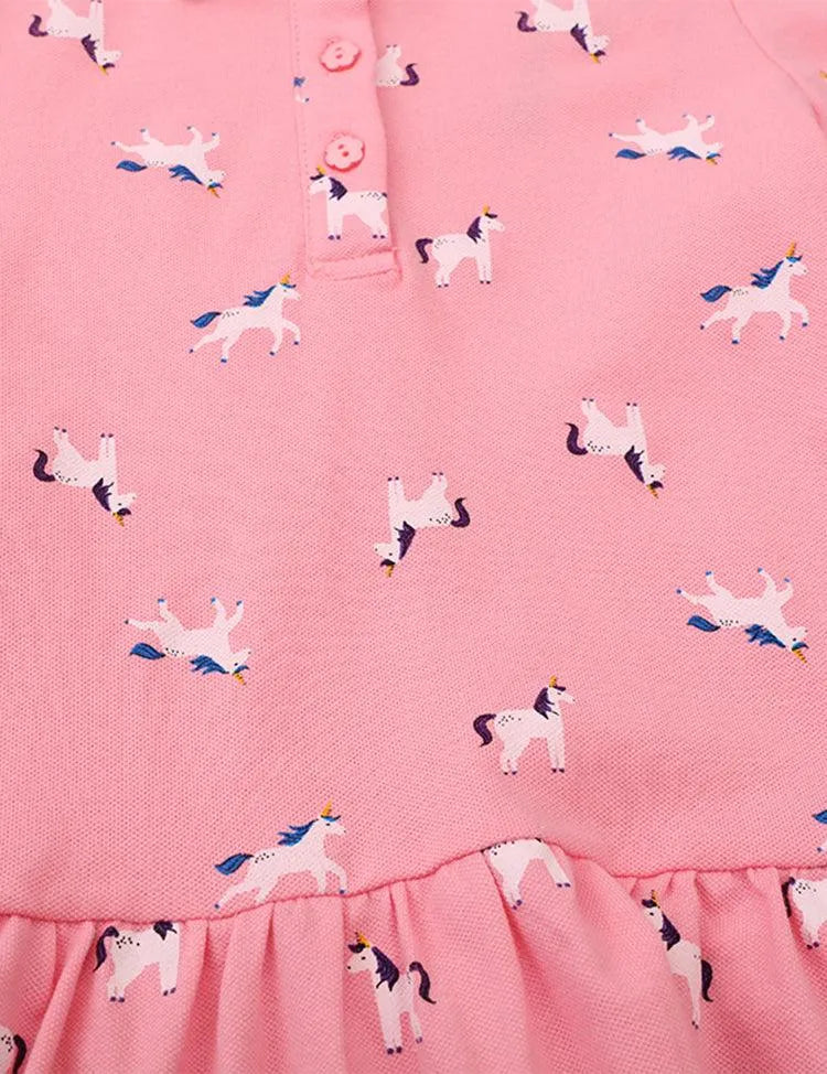 Unicorn Full Printed Long Sleeve Dress - Mini Taylor
