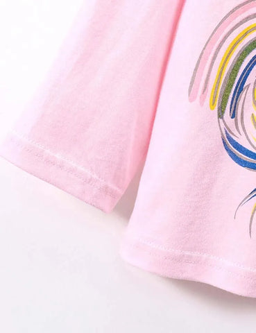 Unicorn Printed Long Sleeve T-shirt - Mini Taylor