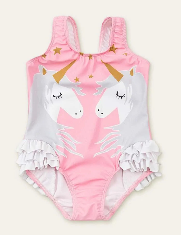 Unicorn Printed Swimsuit - Mini Taylor