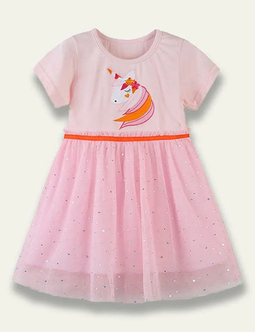 Unicorn Sequins Tulle Dress - Mini Taylor
