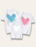 Valentine's Day Heart Printed Family Matching T-Shirt