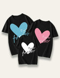 Valentine's Day Heart Printed Family Matching T-Shirt - Mini Taylor
