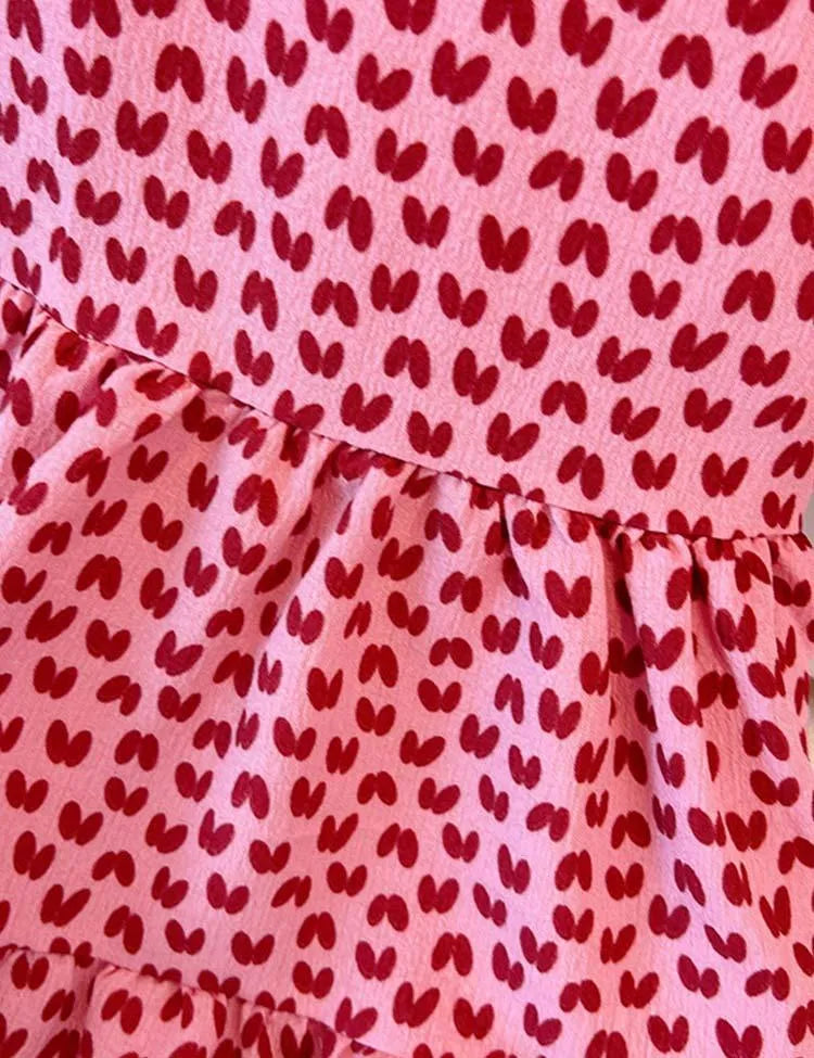 Valentine's Day Love Dotted Dress - Mini Taylor