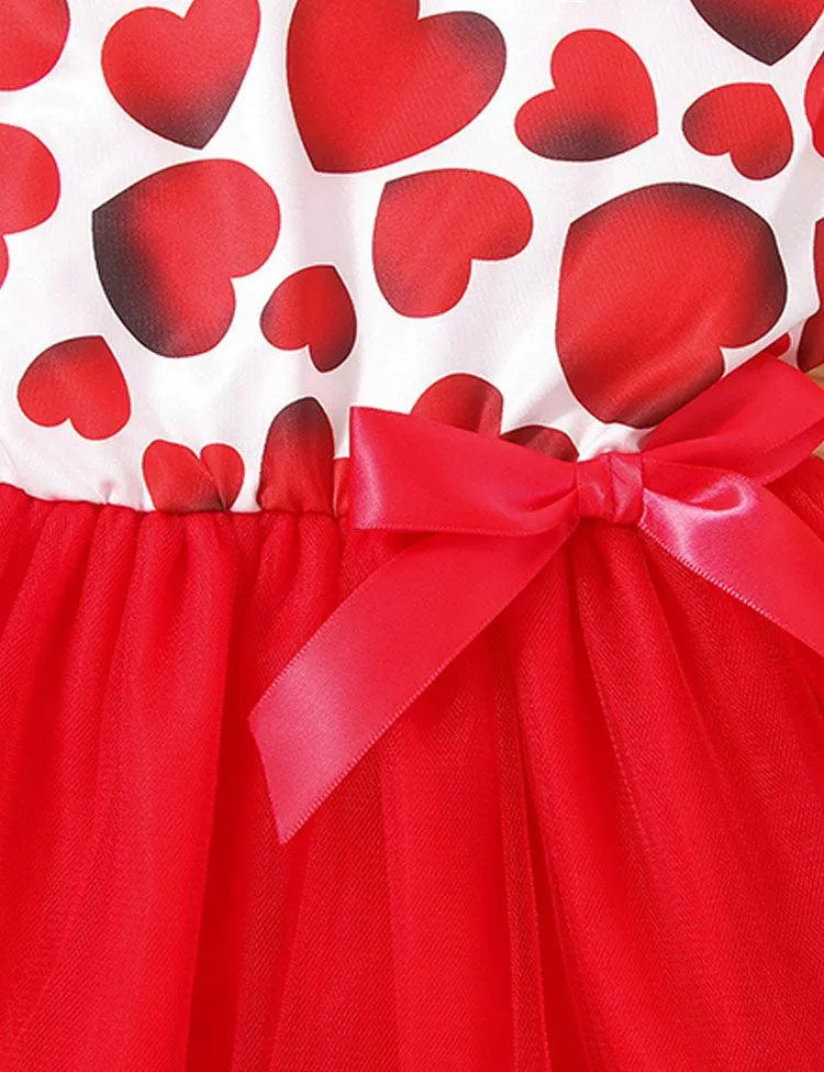 Valentine's Day Tulle Print Dress - Mini Taylor